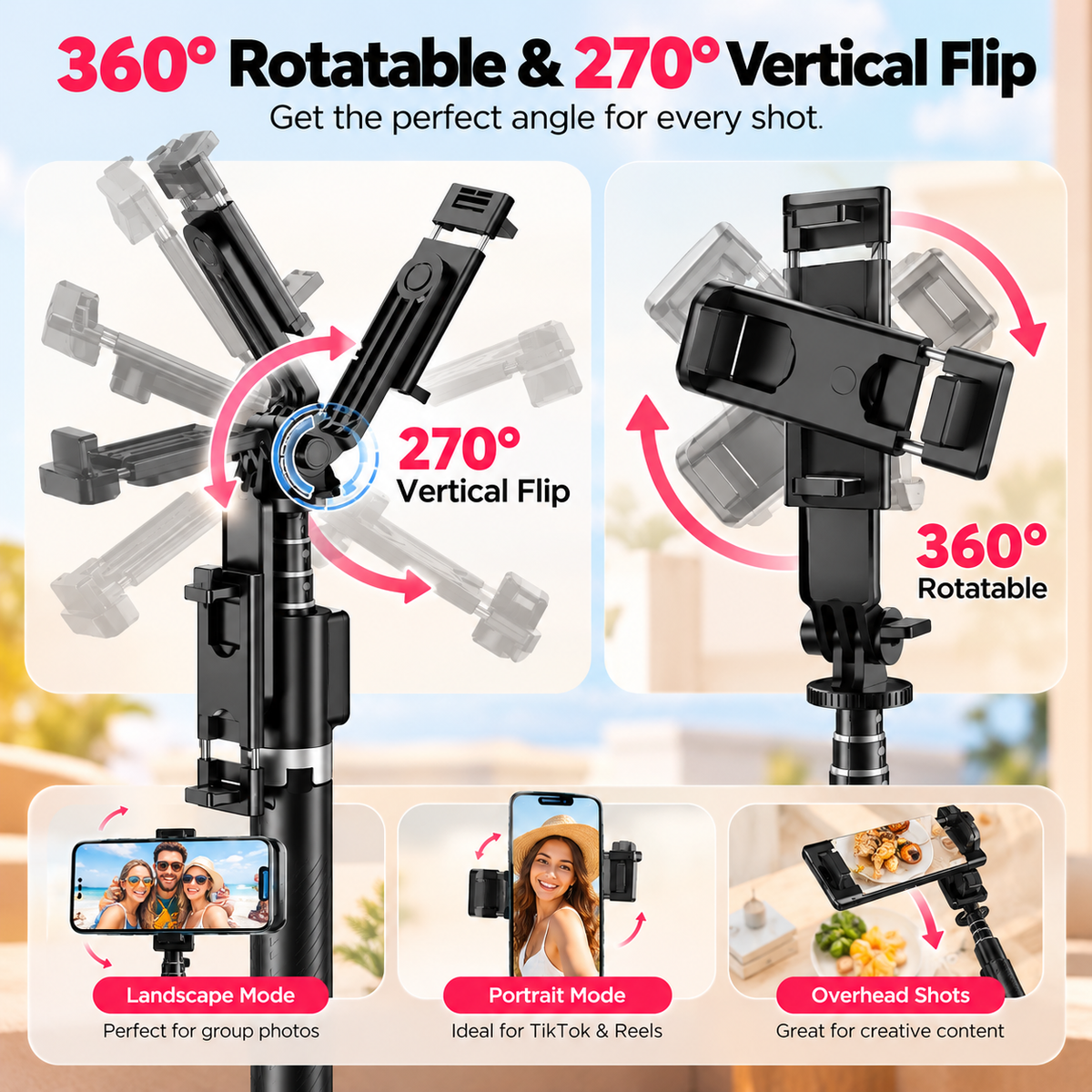 FlexPod™ | 6-in-1 Selfie Stick Tripod